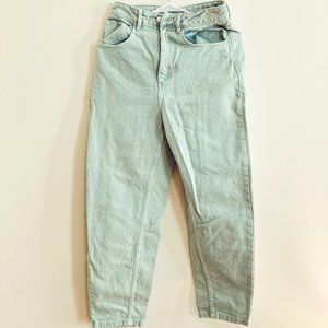 Barrel Jeans - Hoss Intropia - High Waist Straight Leg - Pale Aqua - Size 26